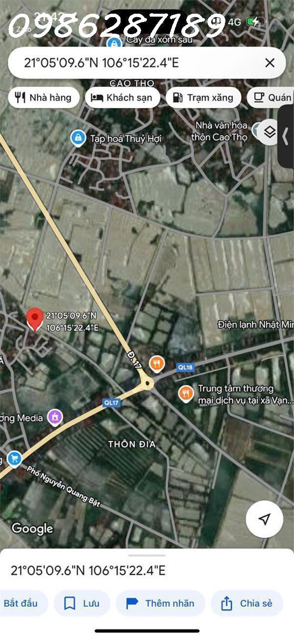 CẦN BÁN 6 LÔ ĐẤT TẠI BÙNG BÌNH DƯƠNG - GIA BÌNH - BẮC NINH GIÁ ĐẦU TƯ FO - Ảnh chính